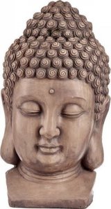 Ibergarden Dekoracyjna figurka ogrodowa Budda Głowa Szary Polyresin (35 x 65,5 x 38 cm) 1