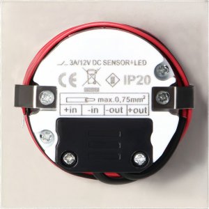 Oprawa schodowa Orno DRACO LED NEW 1,5W, oprawa schodowa podtynkowa, 12VDC, 30lm, 6000K, satyna, czujnik ruchu i zmierzchu AD-OS-6164LR6/N 7