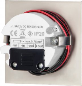 Oprawa schodowa Orno DRACO LED NEW 1,5W, oprawa schodowa podtynkowa, 12VDC, 30lm, 6000K, satyna, czujnik ruchu i zmierzchu AD-OS-6164LR6/N 8