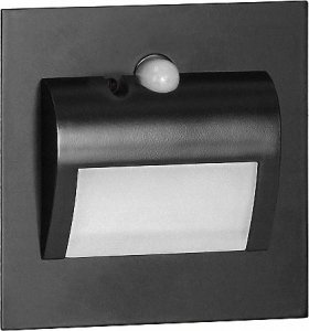 Oprawa schodowa Orno DRACO LED NEW 1,5W, oprawa schodowa podtynkowa, 12VDC, 30lm, 4000K, czarny, czujnik ruchu i zmierzchu AD-OS-6164LR4/B 5