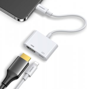 Adapter USB Joyroom S-H141 USB-C - HDMI + USB-C Biały  (6941237153449) 2