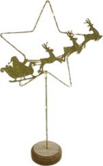 Dekoracja świąteczna Metalowa gwiazda LED 41,5 cm  [611|14] 1
