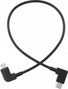 Kabel USB USB-C - microUSB 0.3 m Czarny 1