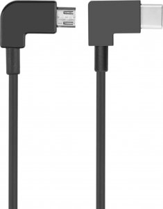 Kabel USB USB-C - microUSB 0.3 m Czarny 2
