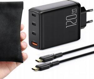 Ładowarka Mcdodo MCDODO GaN SZYBKA ŁADOWARKA DO TELEFONU USB-C/ USB 4 PORTY 120W +KABEL USB-C CH-0771 1