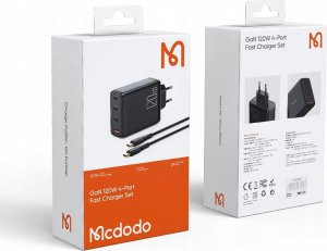 Ładowarka Mcdodo MCDODO GaN SZYBKA ŁADOWARKA DO TELEFONU USB-C/ USB 4 PORTY 120W +KABEL USB-C CH-0771 14