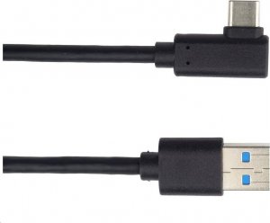 Kabel USB PremiumCord USB-A - USB-C 1 m Czarny (ku31cz1bk) 1