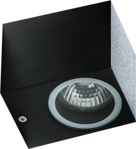 Kinkiet Azzardo Rimini 1 AZ4267 kinkiet lampa ścienna zewnętrzna 1x35W GU10 czarny 10