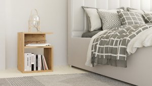 Topeshop SZAFKA NOCNA STOLIK KOMODA SYPIALNIA TINI DĄB ARTISAN 4