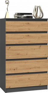 Topeshop KOMODA MALWA M5 - ANTRACYT / ARTISAN 3