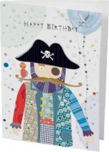 Turnowsky Karnet B6 + koperta Urodziny pirat 1