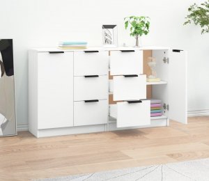 vidaXL Komody, 2 szt., białe, 60x30x70 cm, materiał drewnopochodny 3