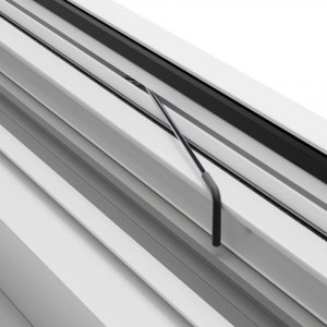 Moskitiera okno alu 100x 120 brązowa 2