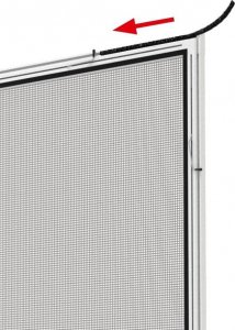 Moskitiera okno alu 100x 120 brązowa 6