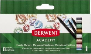 Markery metaliczne Derwent Academy 8 szt 1
