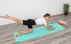 Mata TPE do Jogi i fitness  miętowo-szara 4