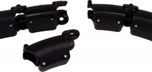 Hula hop z masażerem i obciążeniem czarny 8