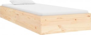 vidaXL Rama łóżka, lite drewno, 75x190 cm, pojedyncza 3