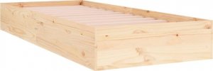 vidaXL Rama łóżka, lite drewno, 75x190 cm, pojedyncza 4