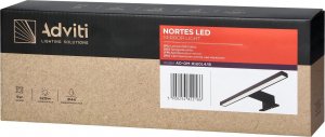 Kinkiet Orno NORTES LED 5W, lampa nad lustro, 320lm, 4000K, dł. 30 cm, plastik, czarna AD-OM-6120L4/B 2