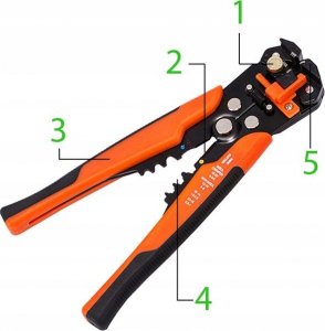 Techrebal ŚCIĄGACZ IZOLACJI KABLI AUTOMAT ZACISKARKA 5W1 7