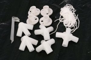 Garthen Pawilon 3x3m Namiot handlowy z wejściem PE 3