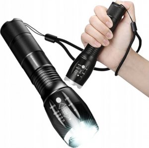 Latarka Led Rower 1200+Uchwyt Obrotowy+Światło Tył 13