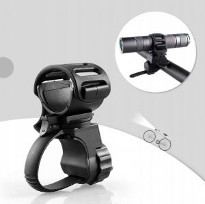 Latarka Led Rower 1200+Uchwyt Obrotowy+Światło Tył 6