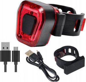 Latarka Led Rower 1200+Uchwyt Obrotowy+Światło Tył 7