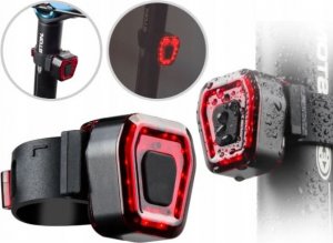 Latarka Led Rower 1200+Uchwyt Obrotowy+Światło Tył 8