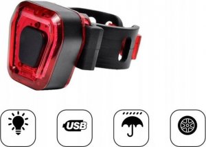 Latarka Led Rower 1200+Uchwyt Obrotowy+Światło Tył 10