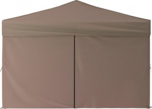 vidaXL Składany namiot imprezowy ze ściankami, taupe, 3x3 m 4