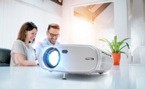 Projektor Technaxx Projektor rzutnik LED Technaxx pilot głośnik 3W FullHD (srebrny) 2