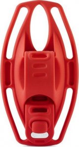 Uchwyt telefonu komórkowego Bone Bike Tie 3, na rower, regulowany rozmiar, czerwony, 4.7-7.2", silikon, mocowany do kierownicy, cz 7