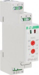 Przekaźnik prądowy F&F EPM-621 16A 1NO/NC 80-265V AC kontrola kierunku poboru energii 0-2kW na szynę DIN 1