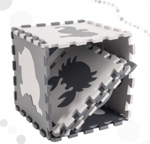 Kontext Puzzle piankowe mata dla dzieci 9 el. czarny-ecru 2