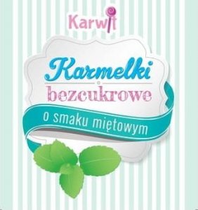 KARWIT Karmelki bezcukrowe o smaku miętowym 120g 2