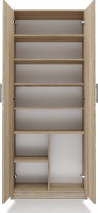 Topeshop REGAŁ BIUROWY SALON BIURO DRZWI OLIV 2D DĄB SONOMA 6