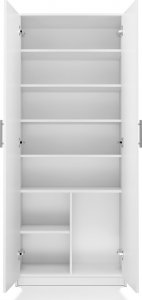 Topeshop REGAŁ BIUROWY SALON BIURO DRZWI OLIV 2D BIAŁY MAT 6