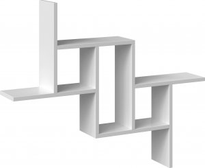 Topeshop REGAŁ WISZĄCY ŚCIENNY PÓŁKI FIESTA BIEL MAT 3