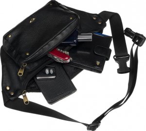 Peterson Skórzana saszetka na biodra z kieszeniami  Peterson NoSize 5