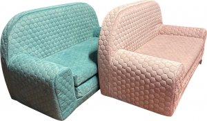 Sofka dla dzieci Mini kanapa materac Pik turkusowy 2