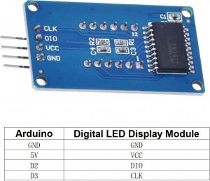Wyświetlacz 4 Cyfrowy LED TM1637 Arduino 7 Segmentowy 6