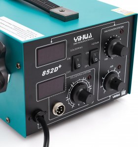 Techrebal SPAWARKA PLASTIKU 852D+ ZESTAW SPOIWA SIATKA DYSZE 3