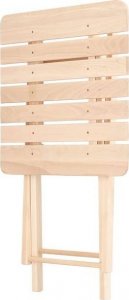 Springos Meble ogrodowe składane zestaw drewniany na balkon  UNIWERSALNY 20