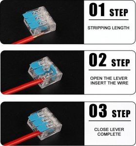 Złączka szybkozłączka Instalacyjna 2x0,2-4mm 32A/4 4