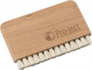 Szczotka z koziego włosia z drewnianą rączką do czyszczenia na mokro płyt LP Pro-Ject VC-S Brush - WOOD 1