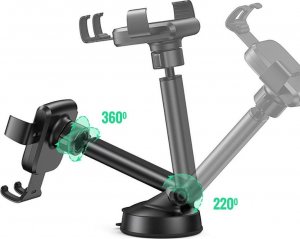 Ugreen Uchwyt samochodowy UGREEN LP200 grawitacyjny do telefonu na deskę rozdzielczą czarny 4