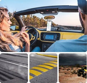 Ugreen Uchwyt samochodowy UGREEN LP200 grawitacyjny do telefonu na deskę rozdzielczą czarny 5