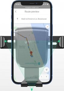 Ugreen Uchwyt samochodowy UGREEN LP200 grawitacyjny do telefonu na deskę rozdzielczą czarny 9
